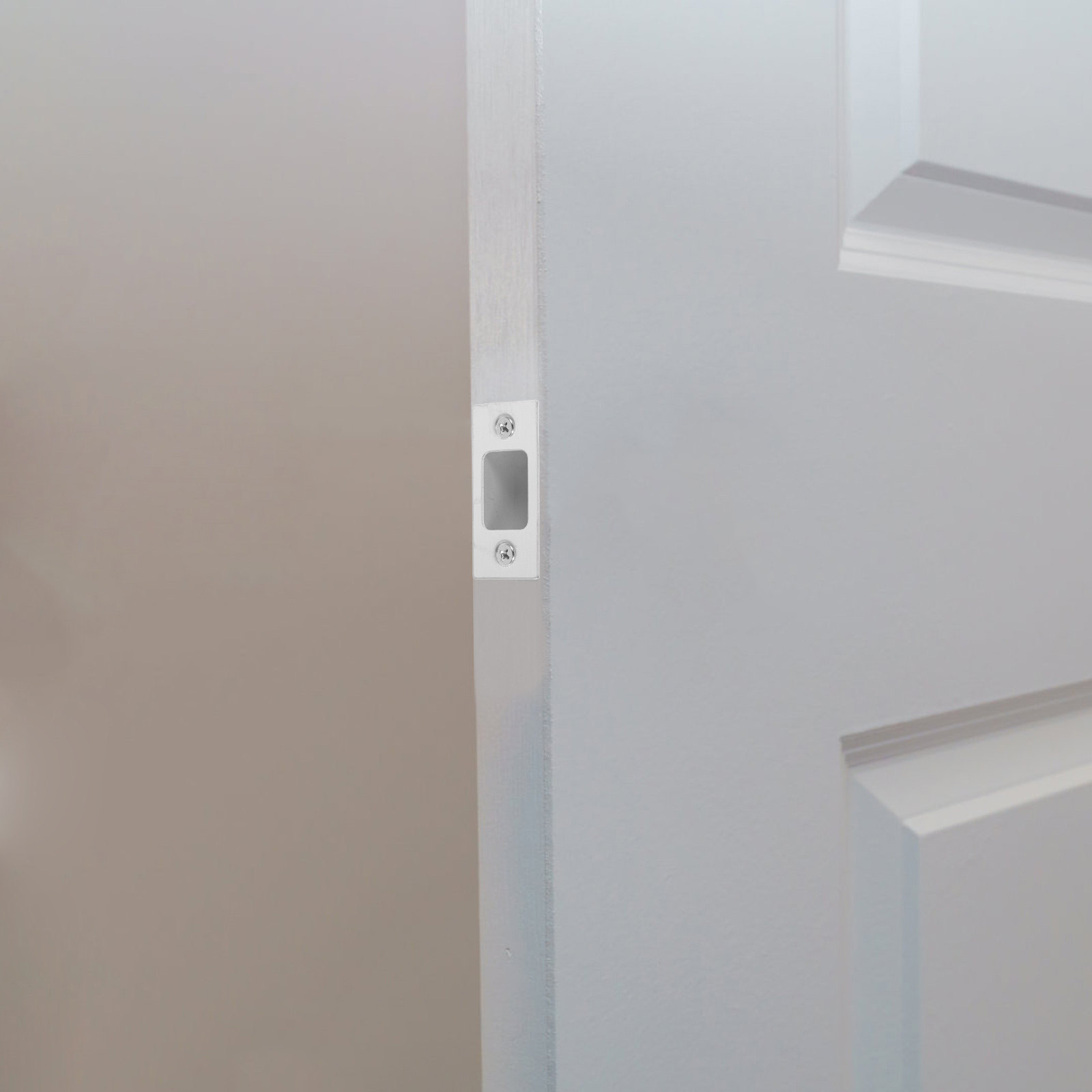 Home Security Doors - 4Pcs Stainless Steel Strike Plate Versatile