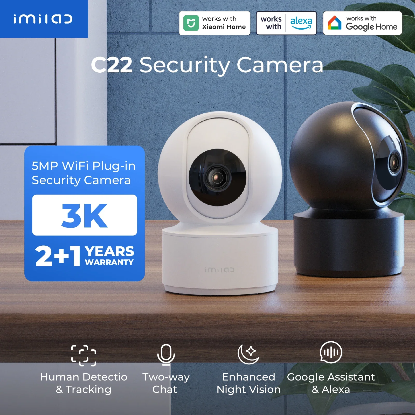 Xiaomi Home Security 360 - IMILAB C22 3K Security Indoor Camera