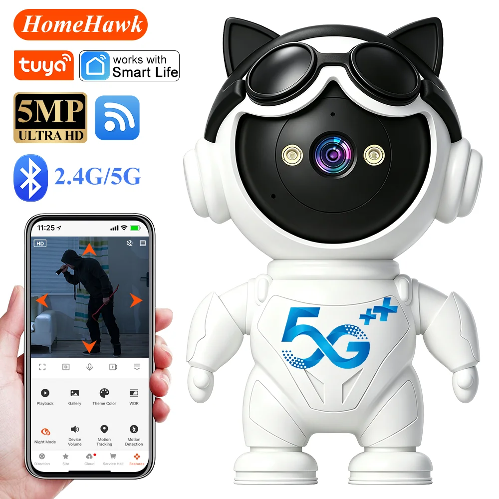 Home Security Robot - Tuya Smart Wireless IP Camera Mini