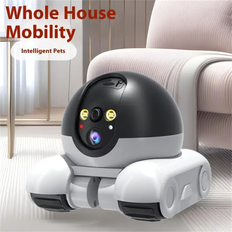 Home Security Robot - Camera thú cưng xoay 360 độ