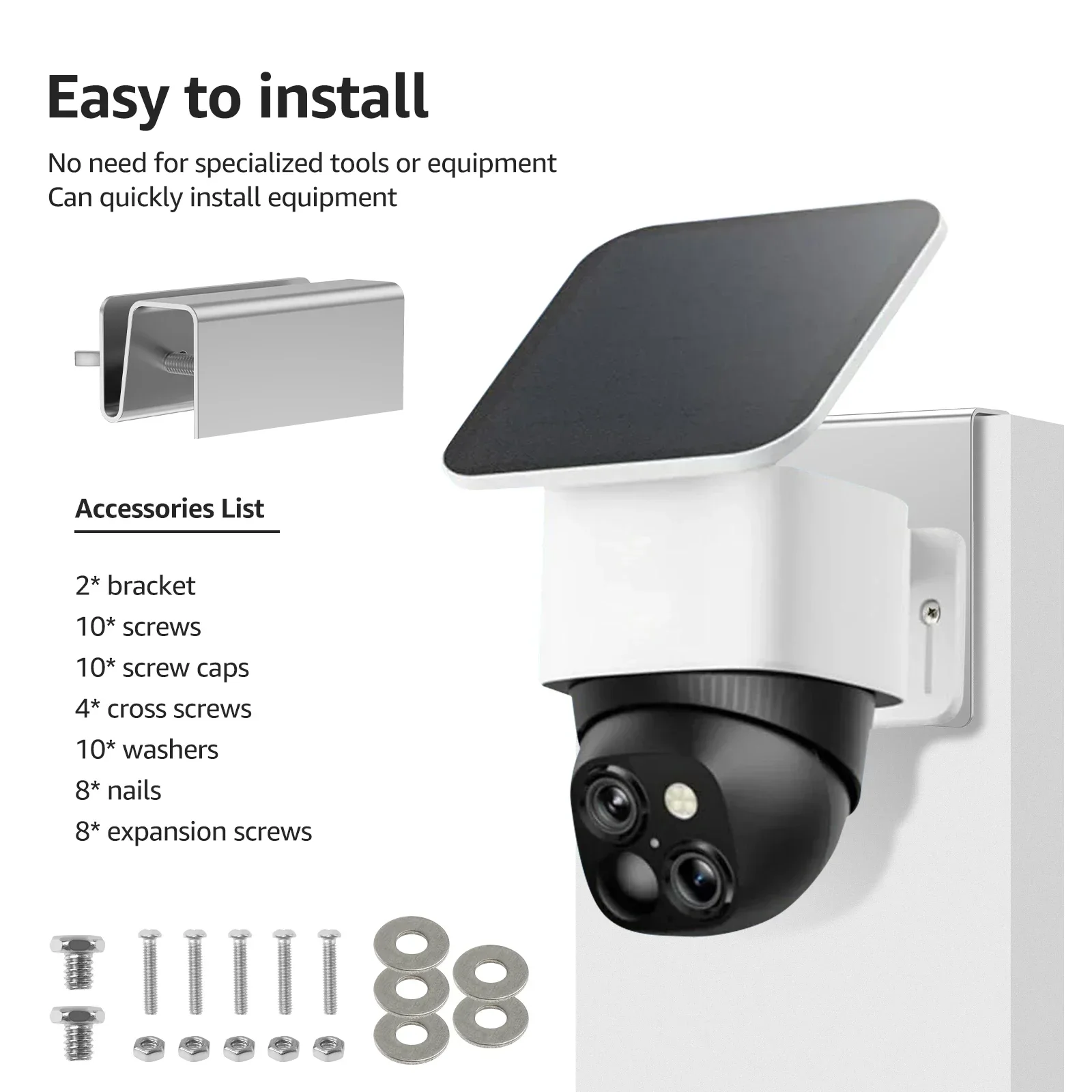 2Pcs Wall Mount Gutter Bracket - đánh giá và giá Home Security Eufy