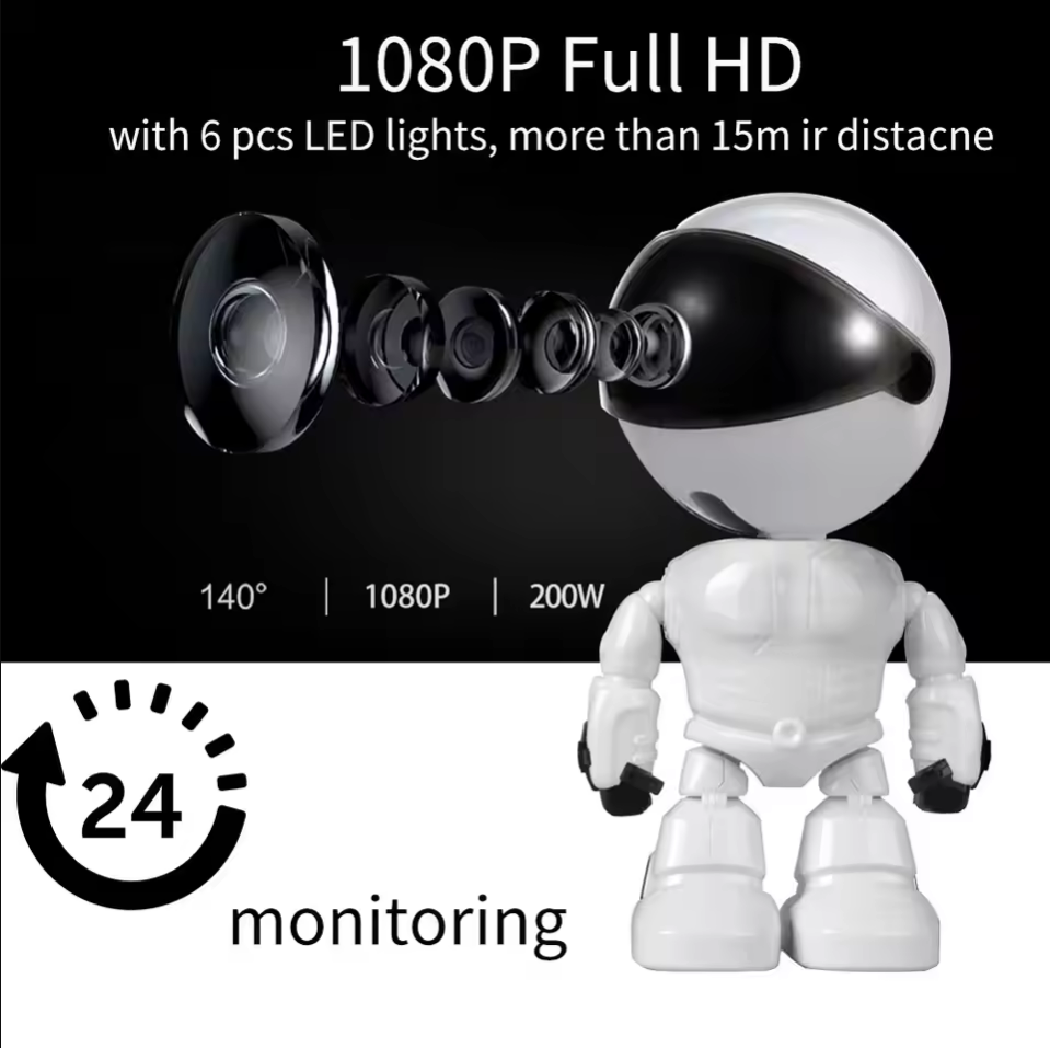 Smart Robot WiFi IP Camera 108 - đánh giá và giá Home Security Robot