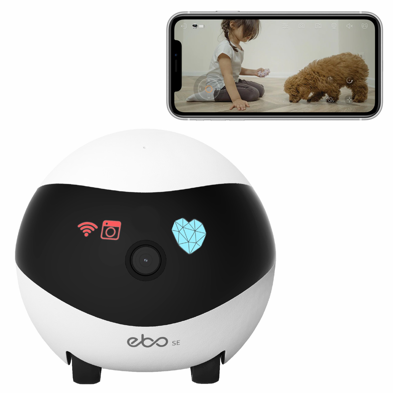EBO SE Smart Home Robot Compan - đánh giá và giá Home Security Robot
