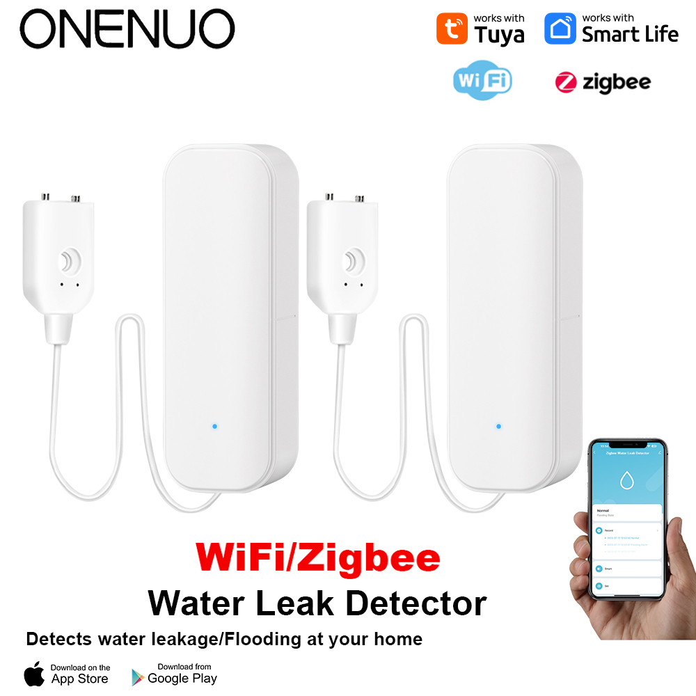 WiFi/Zigbee Water Sensor Tuya  - đánh giá và giá Home Security Services