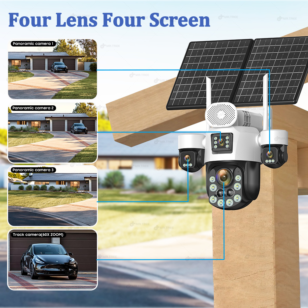 AOV Four Lens Outdoor Surveill - đánh giá và giá Home Security Services