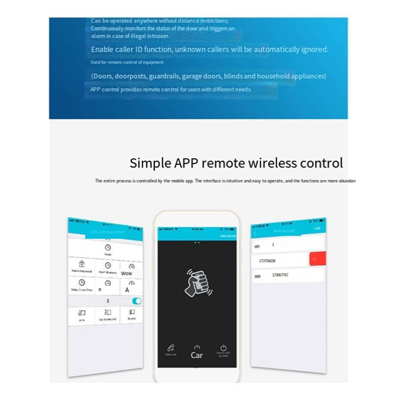 B04C-RTU5024 GSM Door Opener R - đánh giá và giá Home Security Doors