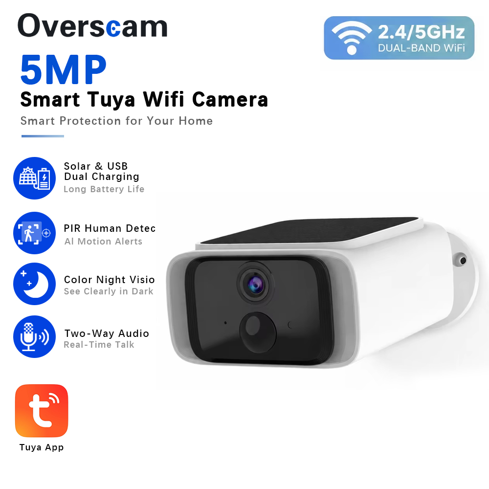 Tuya 5MP Solar Security Camera - đánh giá và giá Home Security Services